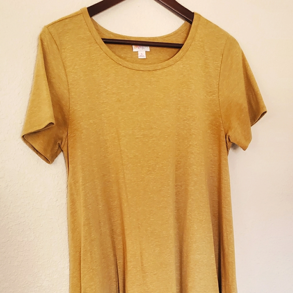 Lularoe Mustard Yellow Carly Dress.
